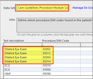 Data Sets Setup