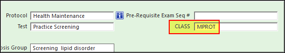 Orderable Test Setup