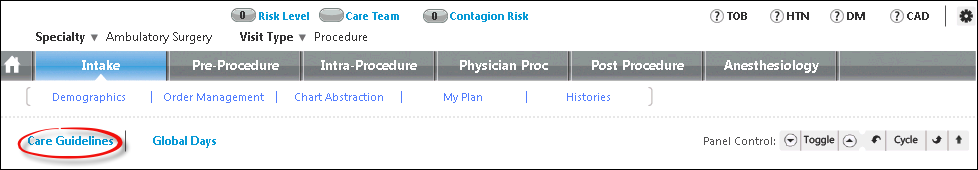 Care Guidelines Links