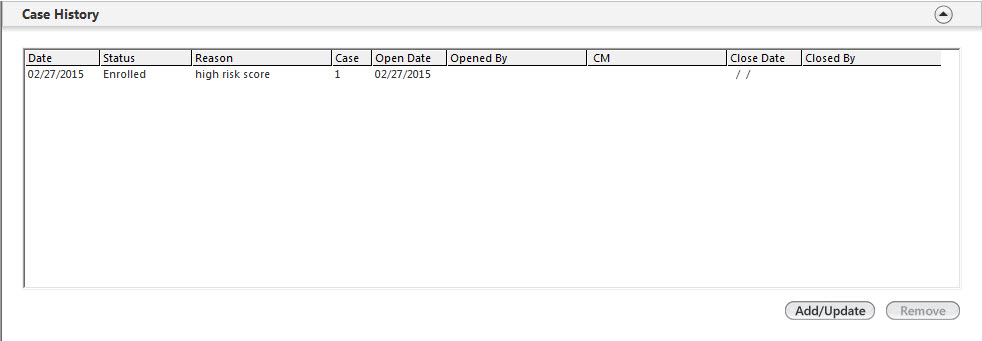 Case History