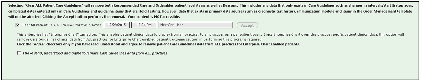Reset Patient Care Guidelines