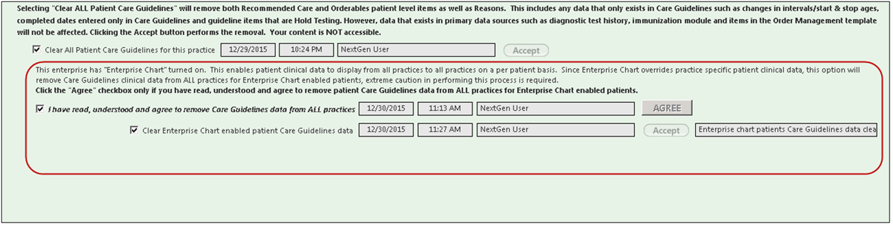 Reset Patient Care Guidelines
