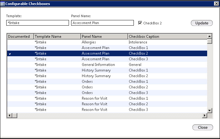 Configurable Checkboxes