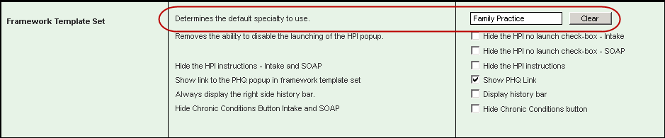 Framework Template Set