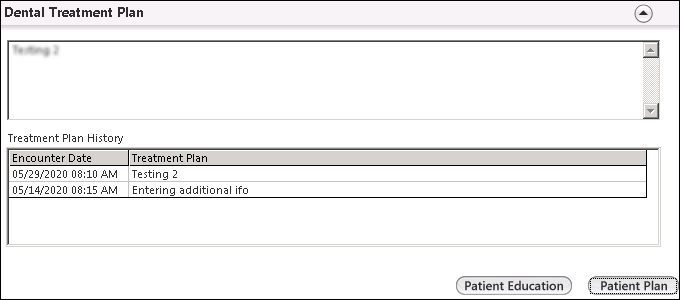 Dental Treatment Plan