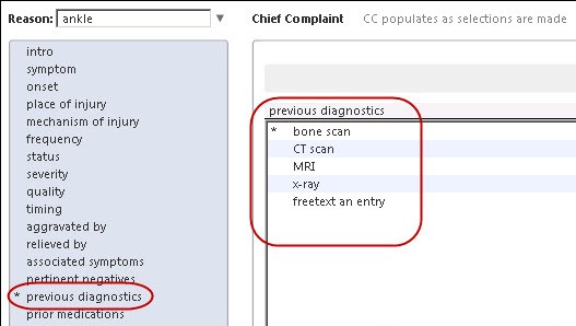 Previous Diagnostics link