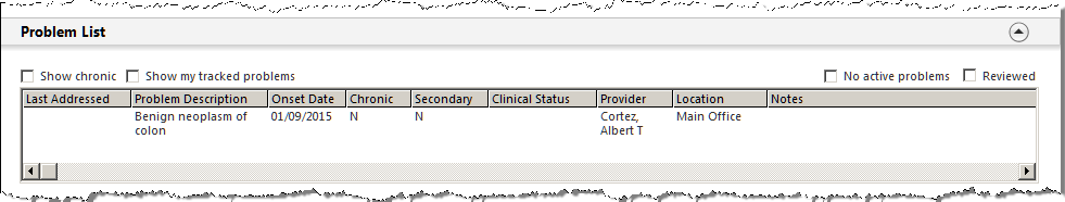 onc treatment summary template prob list