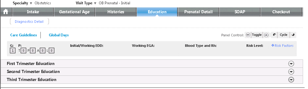 Education template