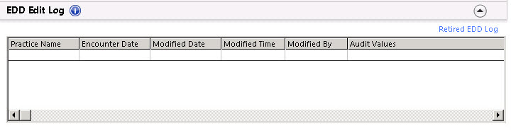 EDD Edit Log