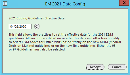 EM 2021 Date Config