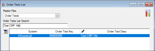 Order Test List