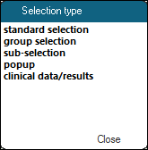 Findings Selection Type