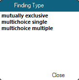 Finding Type