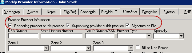 Modify Provider Information