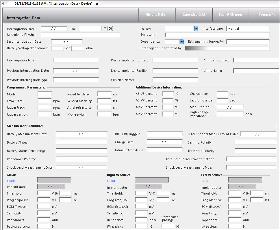 Interrogation Data - Device