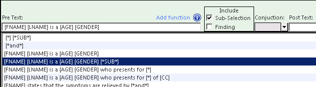 Example for sentence structure
