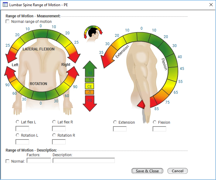 Lumbar Spine Range of Motion - PE