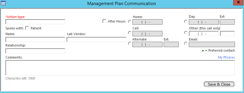 Management Plan Communication