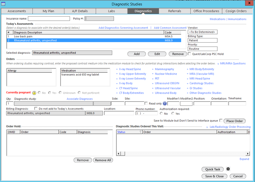Diagnostic Studies template