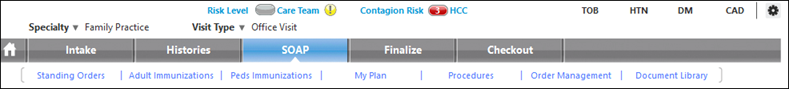 My Plan link on SOAP tab