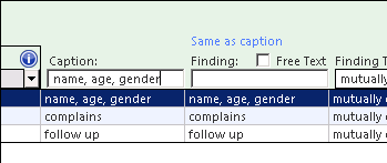 Name Age Gender