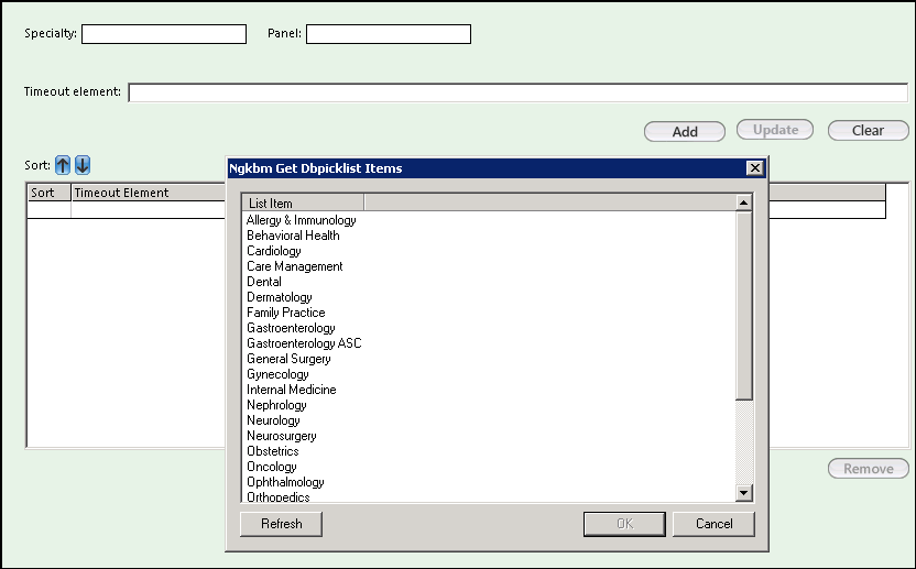 Procedure Timeout Configuration