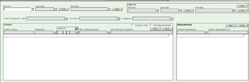 Dynamic HPI Sentence Config