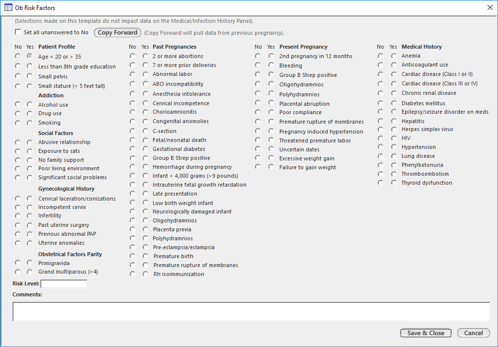 OB Risk Factors