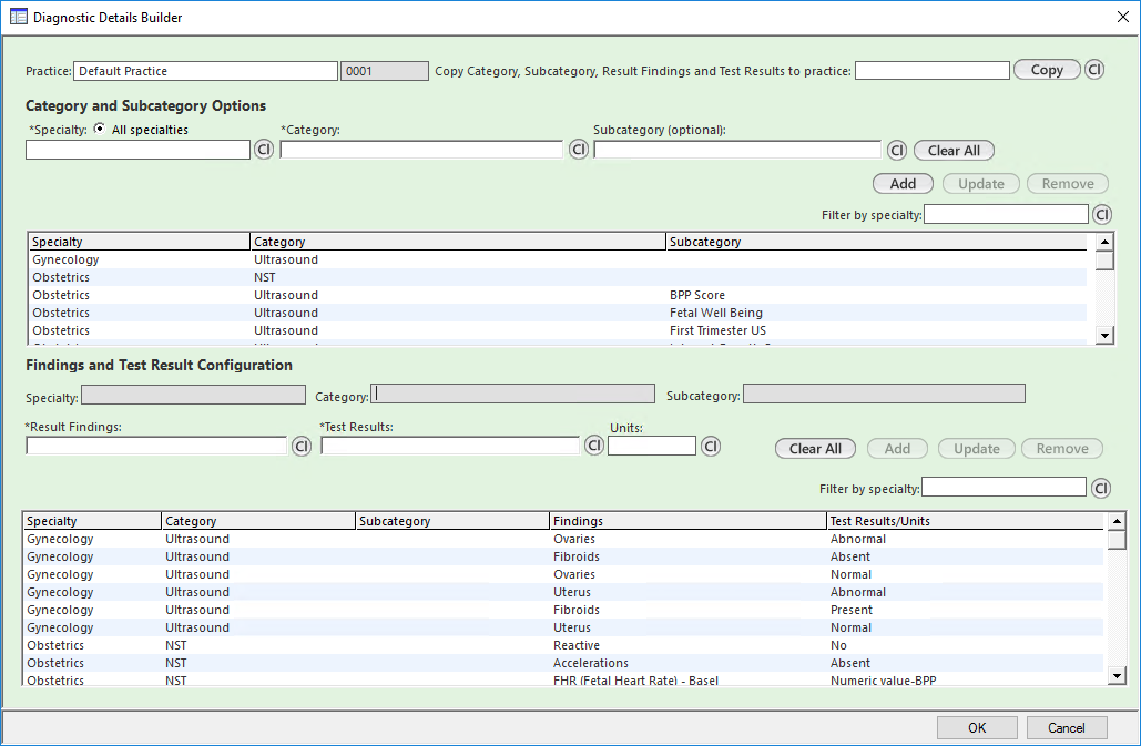 Diagnostic Details Builder