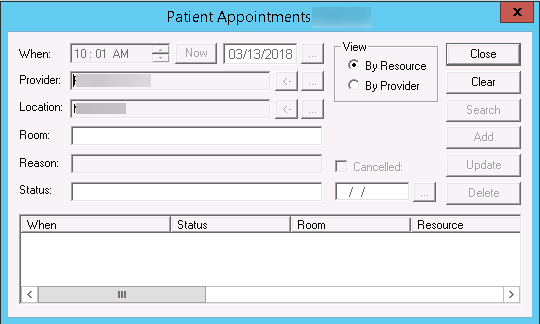 Patient Appointments