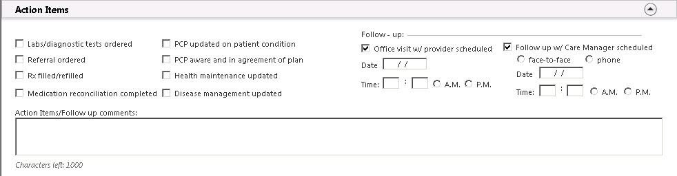 Action Items
