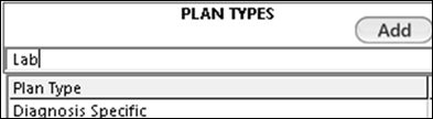 Card Setup DAP Plans - Plan Types