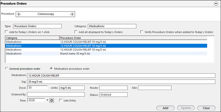 Procedure Orders