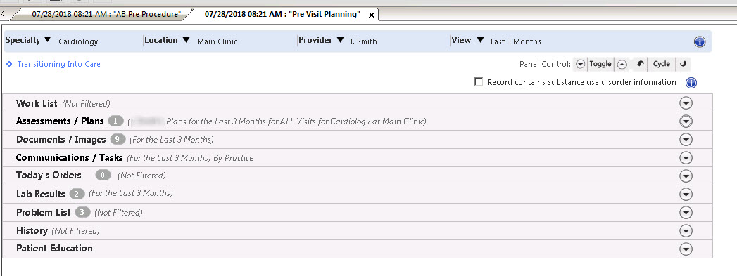 Pre Visit Planning