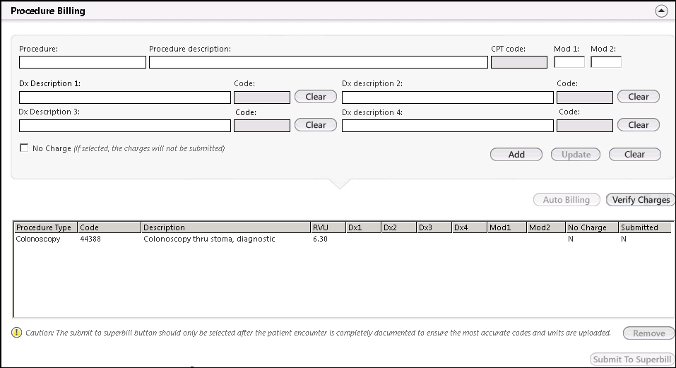 Procedure Billing