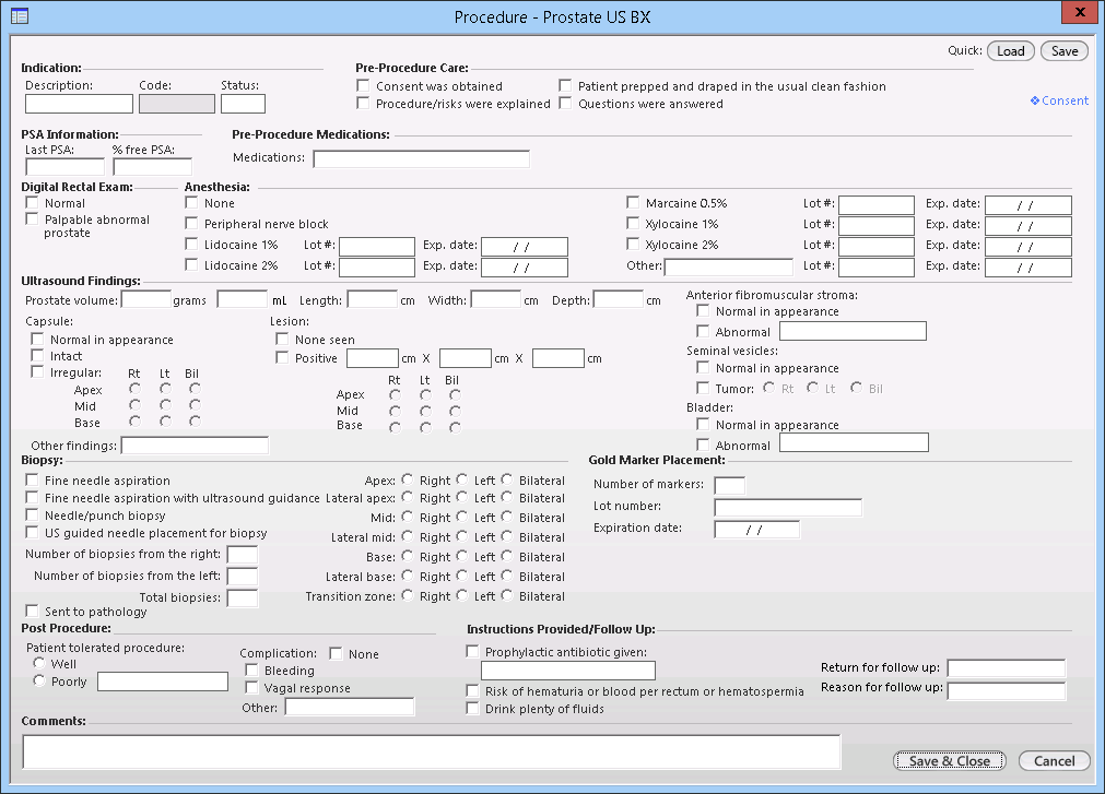 Procedure - Prostate