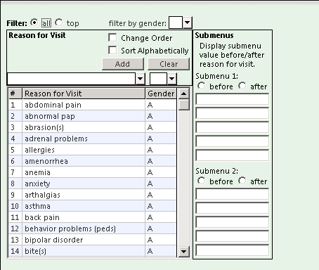 All filter to display all the HPIs on Framework Content system template