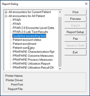 Report Dialog