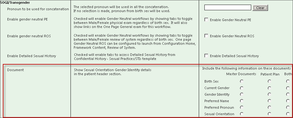 SOGI/Transgender section