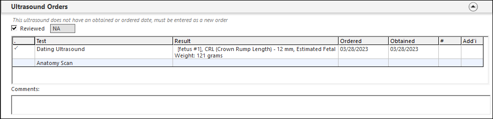 Ultrasound Orders