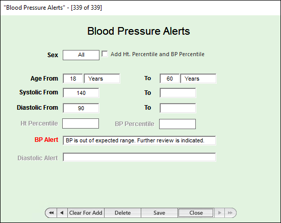 Blood Pressure Alerts