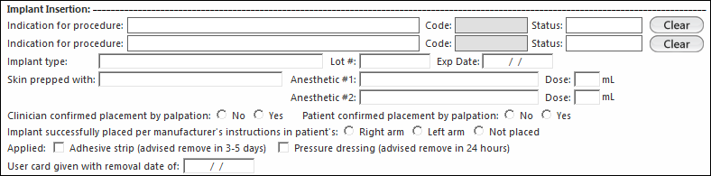 Implant Insertion section