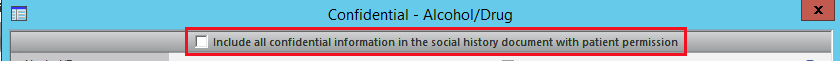 Confidential - Alcohol/Drug template