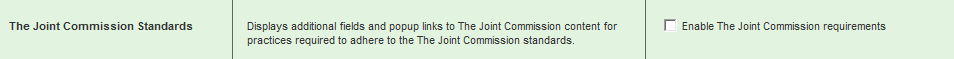 The Joint Commission Standards section