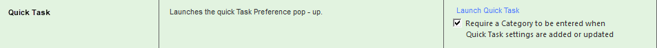 Quick Task section