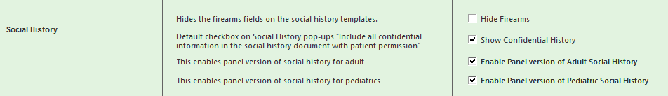 Social History section