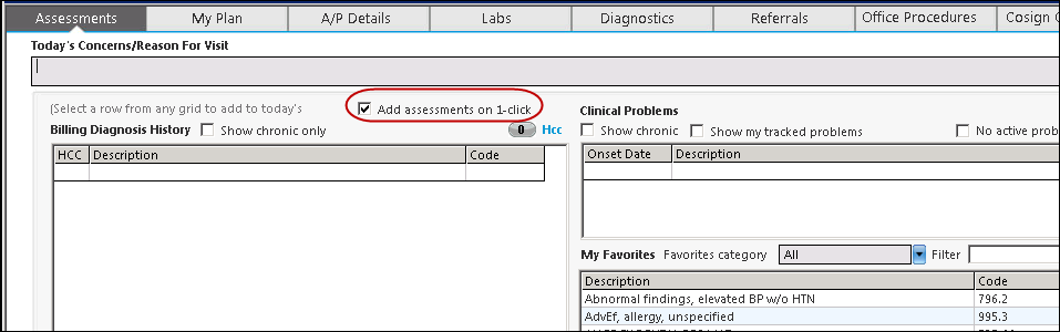 Add or Update Assessment template