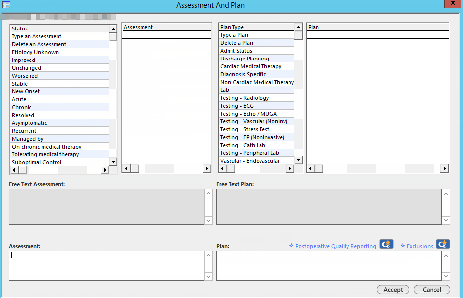Assessment And Plan Template