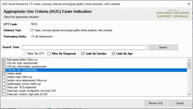 Review AUC