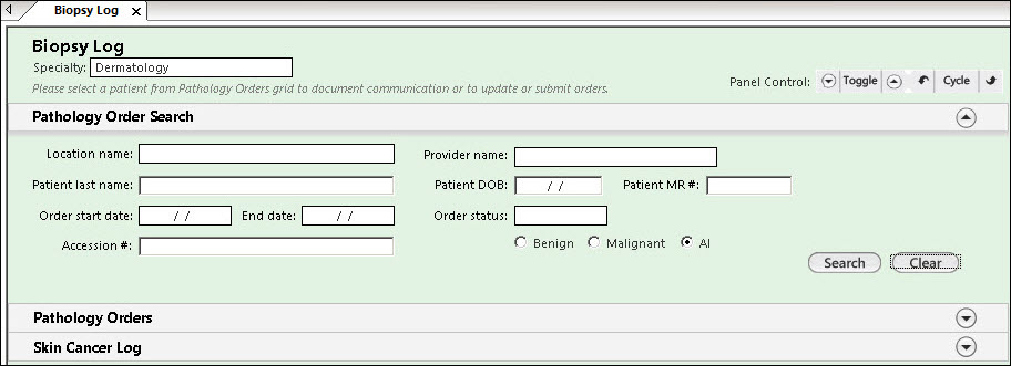 Biopsy Log